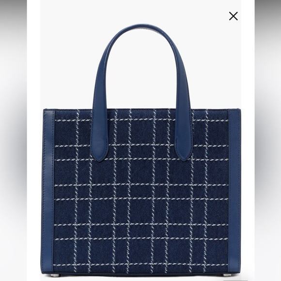 Kate Spade small manhattan denim & leather tote - Picture 9 of 16